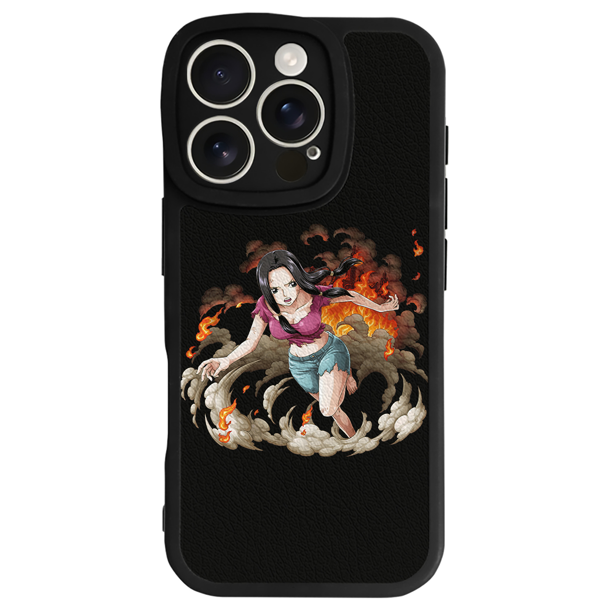 （画像用） ワンピース ニコ・ロビン ONE PIECE Nico Robin 【iPhone 16シリーズ対応】シリコンスマホケース（レザー調） 材質：シリコン